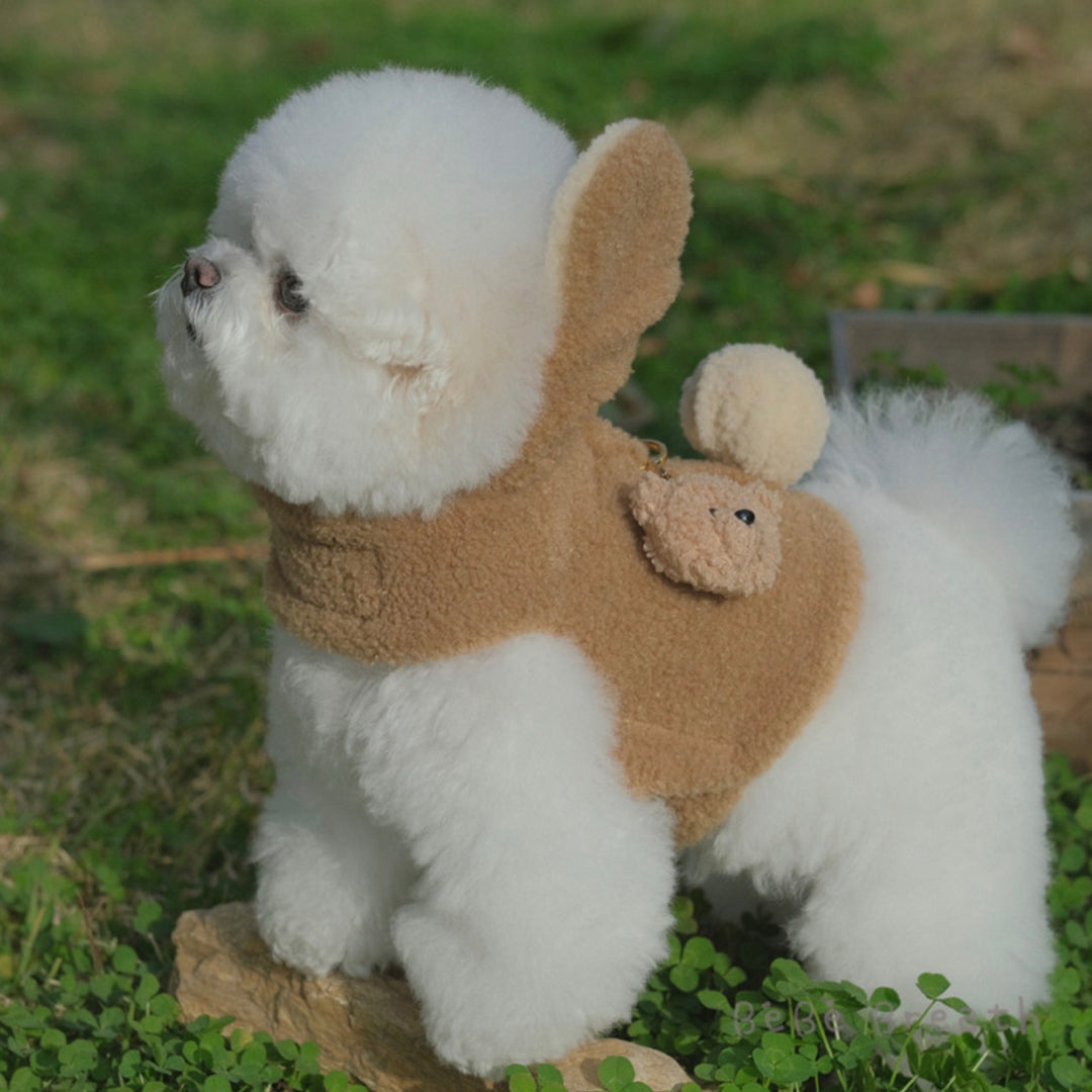 ※予約販売【BeBe Breath】puppy bear harness（Beige）