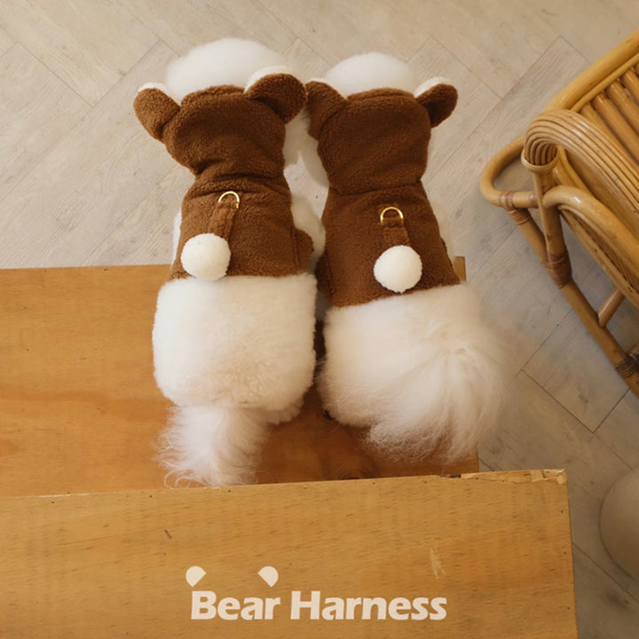 ※予約販売【BeBe Breath】puppy bear harness（Brown）