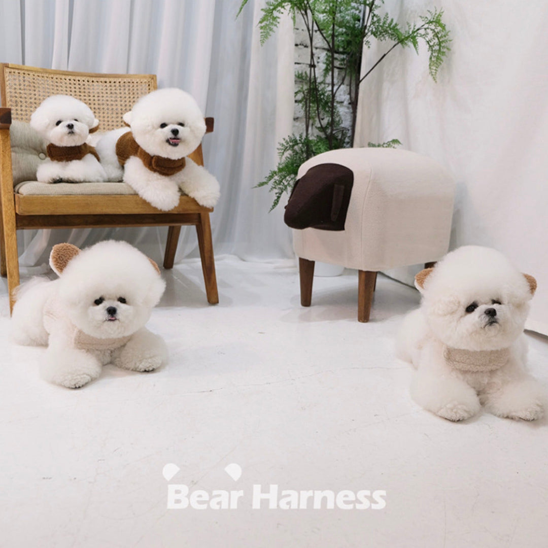 ※予約販売【BeBe Breath】puppy bear harness（Brown）