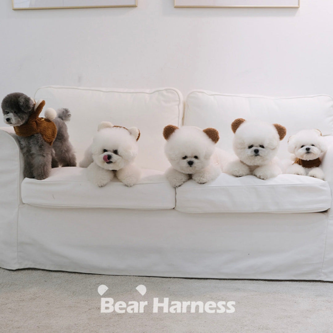 即納【BeBe Breath】puppy bear harness（Brown）