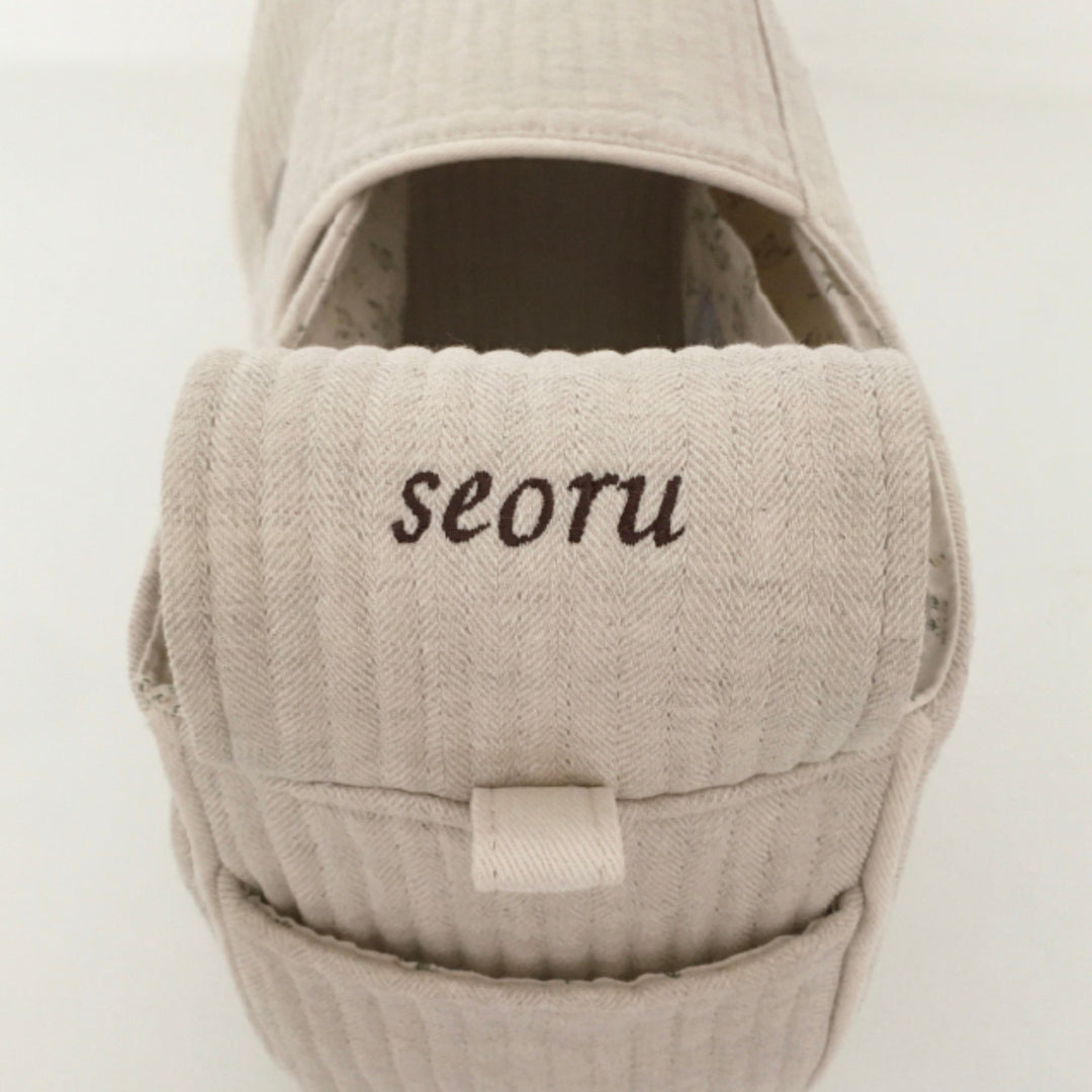 即納【seoru】herring bone pet bag （beige）※名前刺繍不可 ｜犬用バッグ