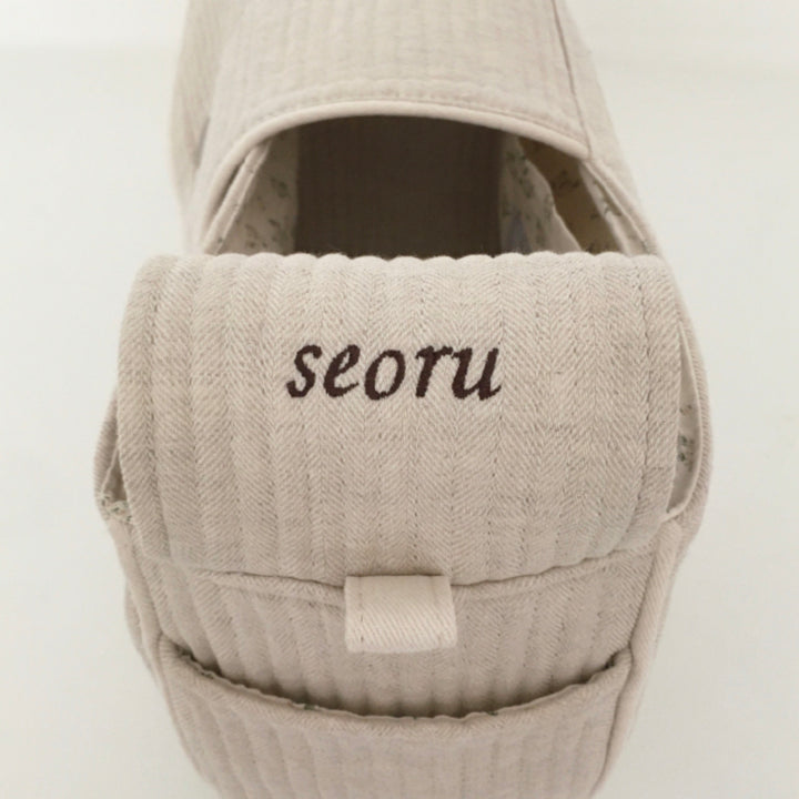 即納【seoru】herring bone pet bag （beige）※名前刺繍不可 ｜犬用バッグ