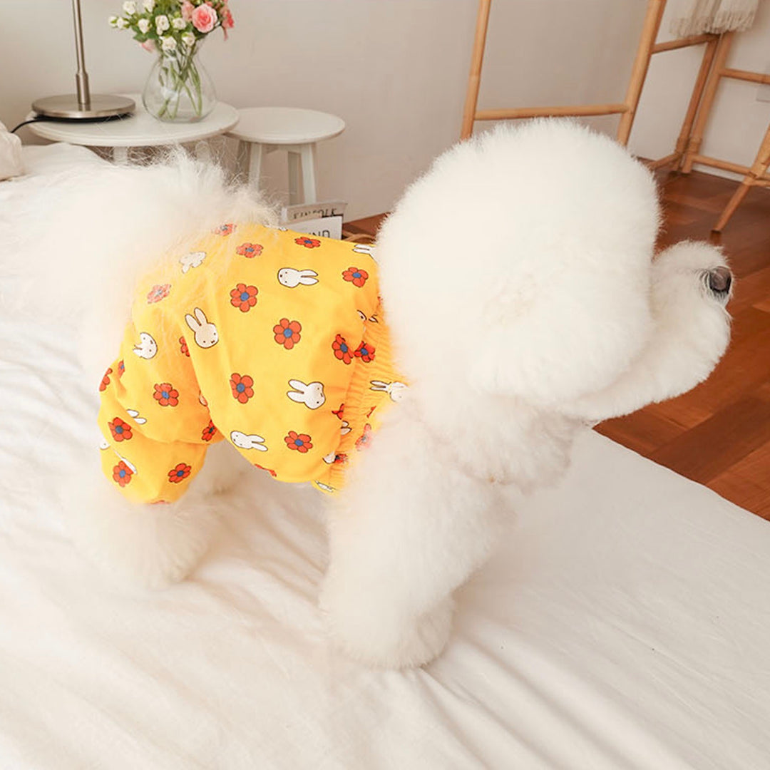 ※予約販売【noutti】Flower Miffy Smork overalls