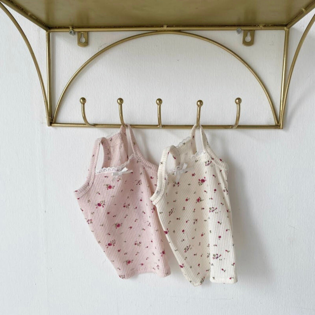 即納【Bonjour TOU-TOU】flower eyelet sleeveless（CREAM）