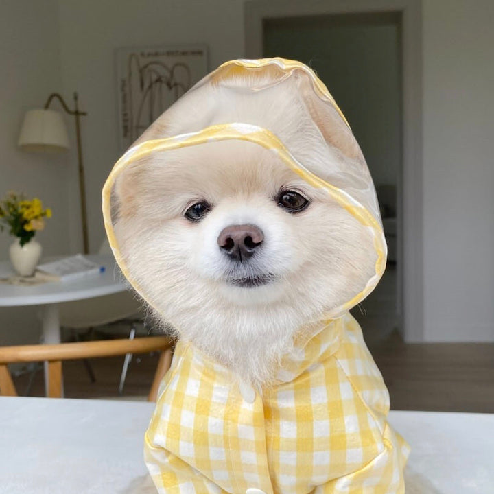 ※予約販売【Bonjour TOU-TOU】French all in one rain coat（Yellow）
