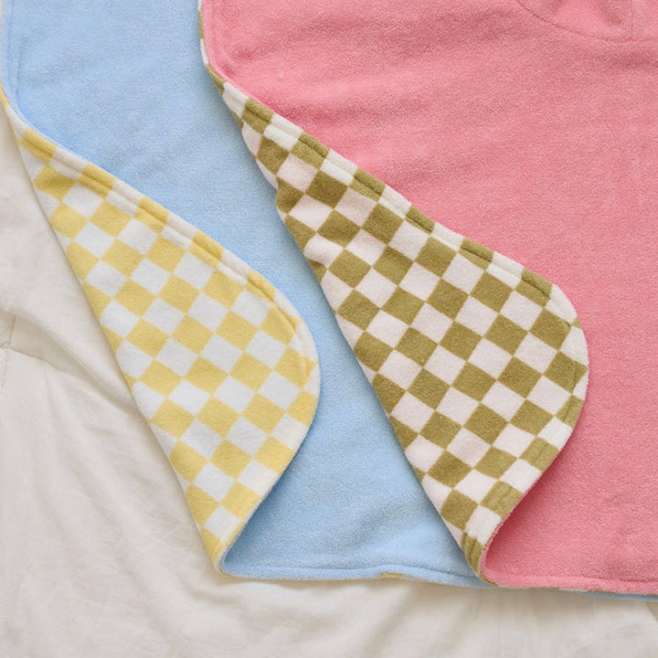 ※予約販売【noutti】checker board towel cape（Yellow）