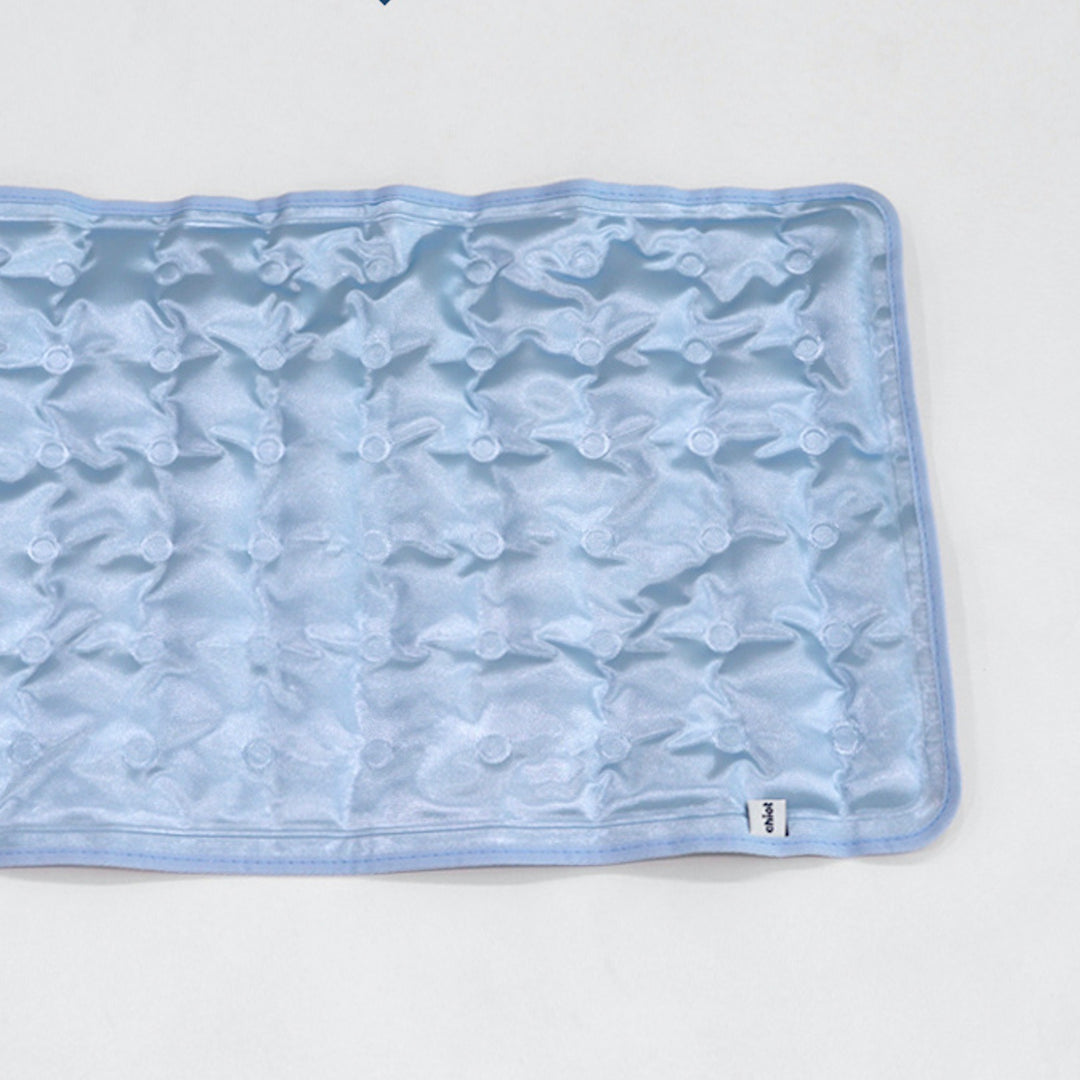※予約販売【Chiot】Cool mat with embroidered name（Blue）