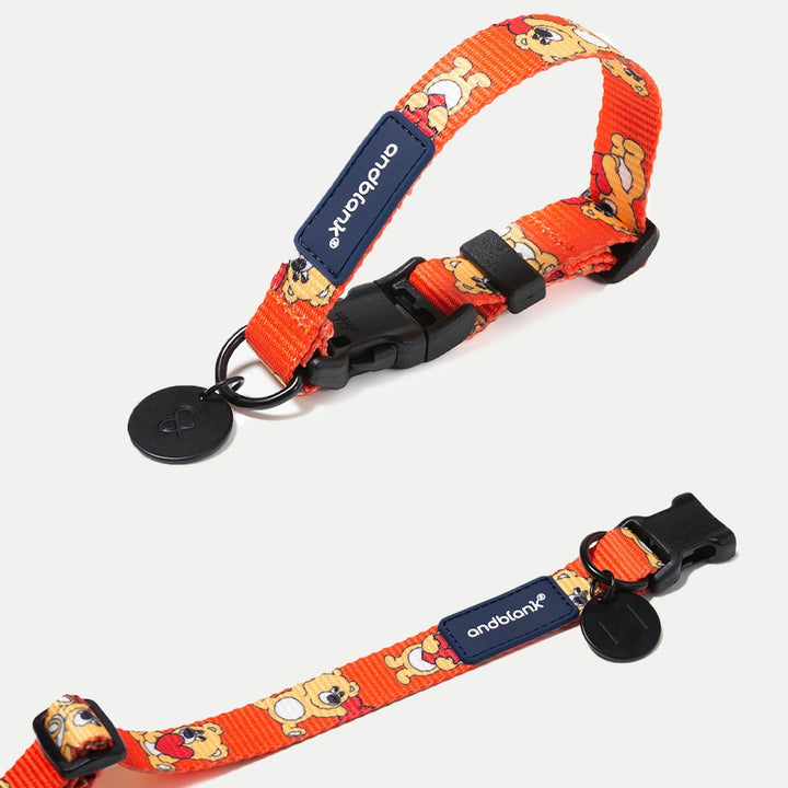 ※予約販売【andblank】Joy Bear Collar（orange）