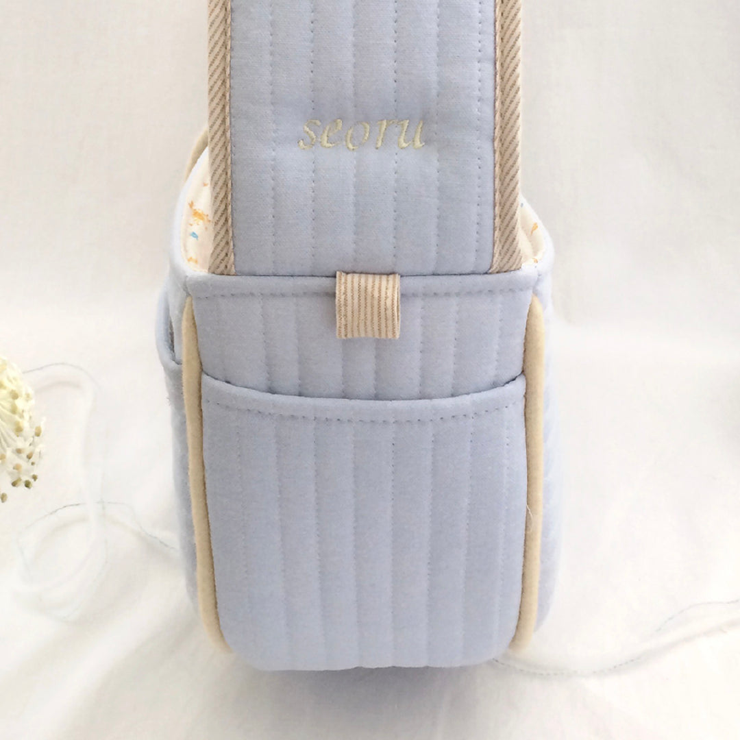 ※予約販売【seoru】vintage heart bag （sky blue）