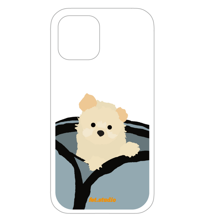 ※予約販売　1匹【fet.studio × URBAN DOG TOKYO】postcard clear Iphone case（1匹）