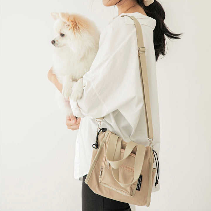 即納【BITE ME】nylon pocket Dog Walking Bag
