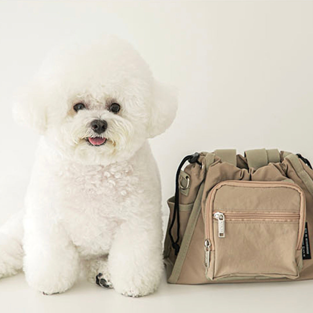 即納【BITE ME】nylon pocket Dog Walking Bag