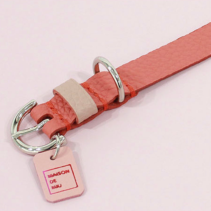 ※予約販売【maison de miu】Pet Collar (Coral / Pink)