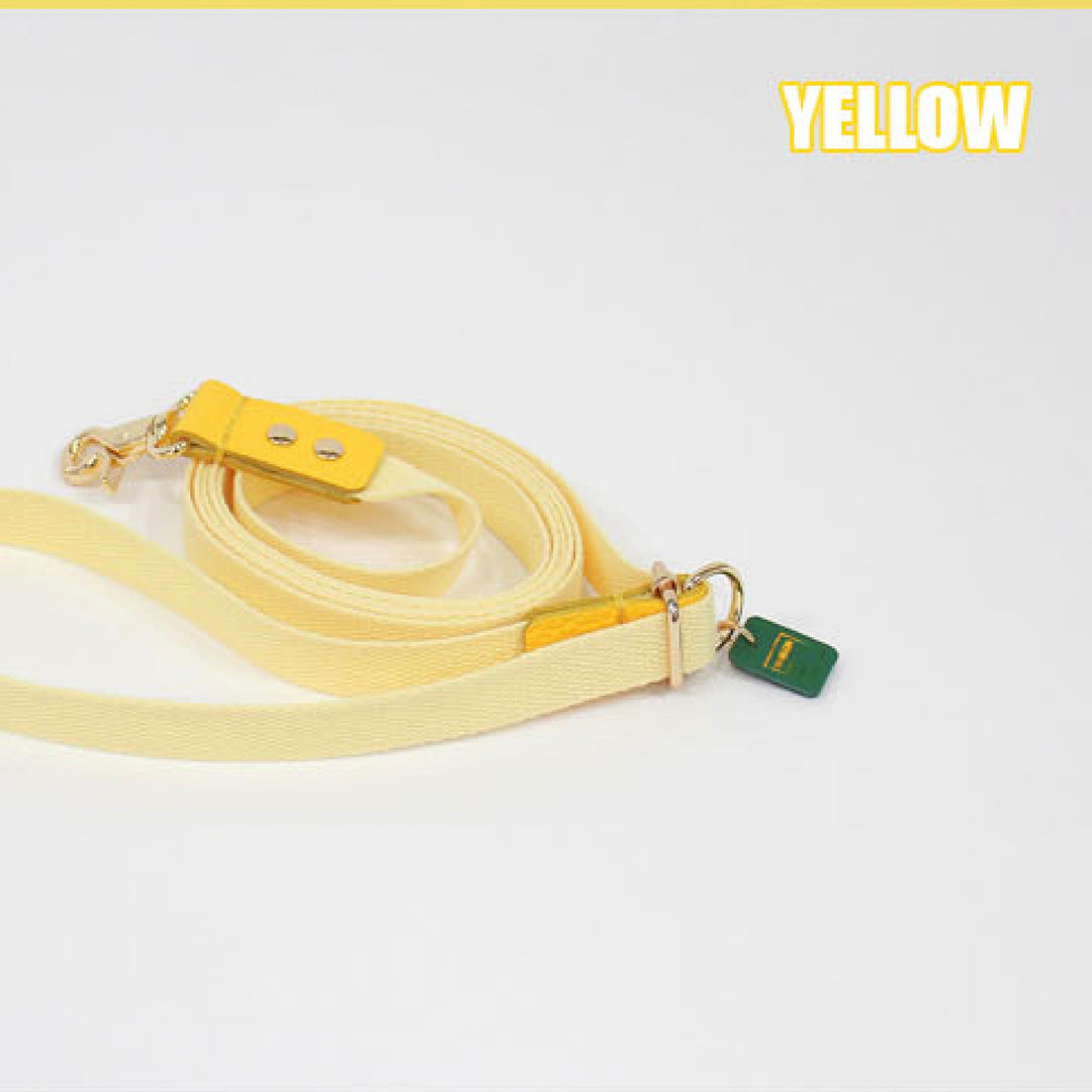 ※予約販売【maison de miu】Pet Color 4Way Lead (Lemon / Yellow)