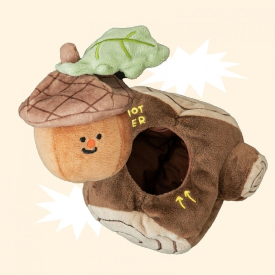 即納【BITE ME】Biteme Acorn in a log nosework toy