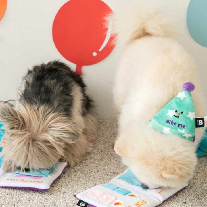 即納【BITE ME】Party Series happy bday card dog toy