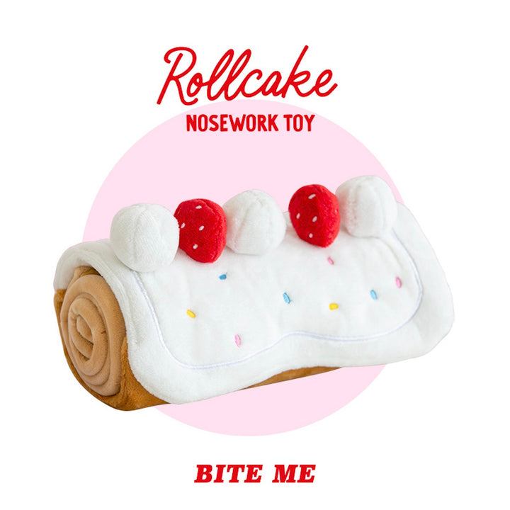 即納【BITE ME】Roll Cake Nosework Mat Toy
