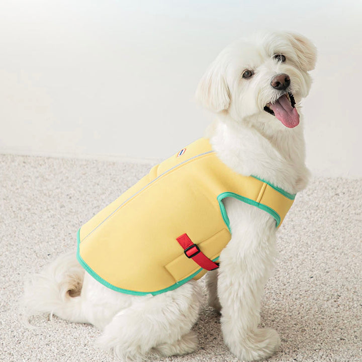 ※予約販売【BITE ME】Ice Cooling Vest（Yellow）大型犬用