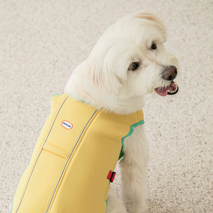※予約販売【BITE ME】Ice Cooling Vest（Yellow）大型犬用