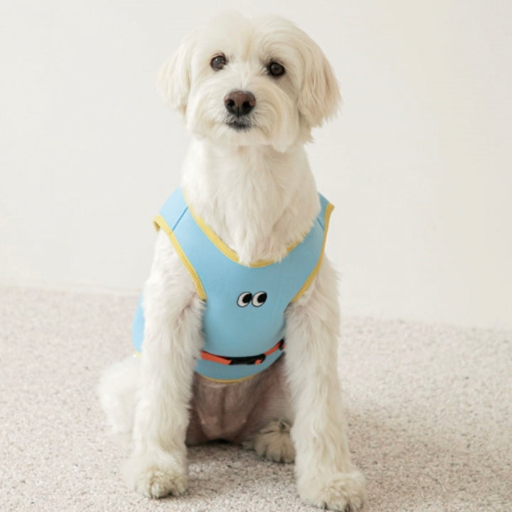 ※予約販売【BITE ME】Ice Cooling Vest（Skyblue）大型犬用