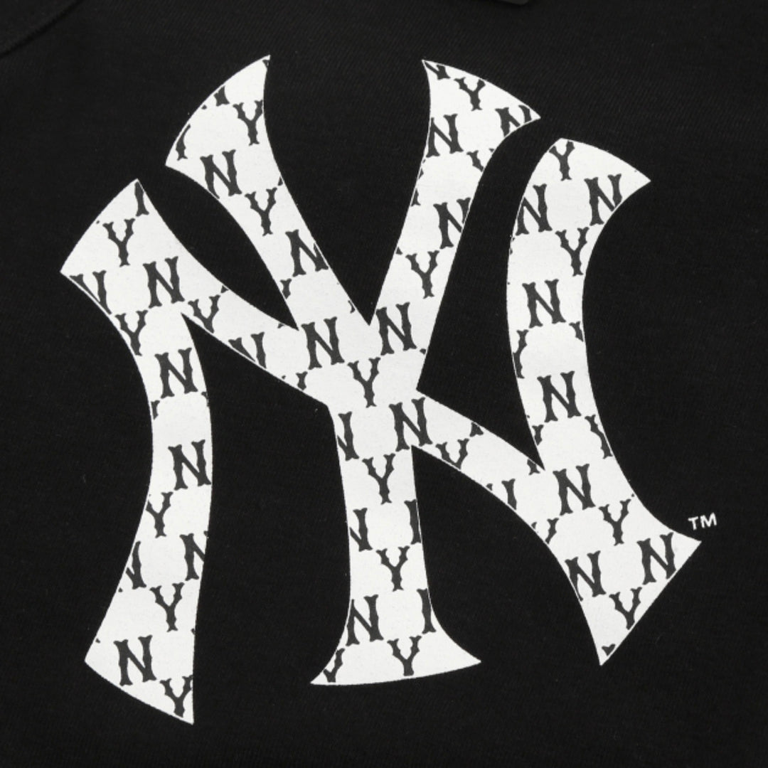 即納【MLB KOREA】monogram big logo T-shirt（Black）