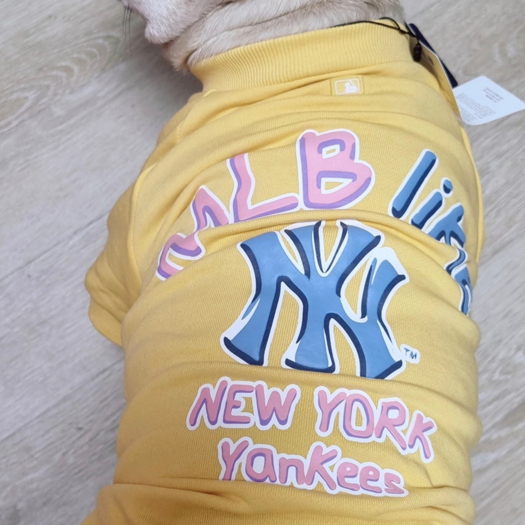 ※予約販売【MLB KOREA】MLB LIKE sweat shirt（Light Yellow）