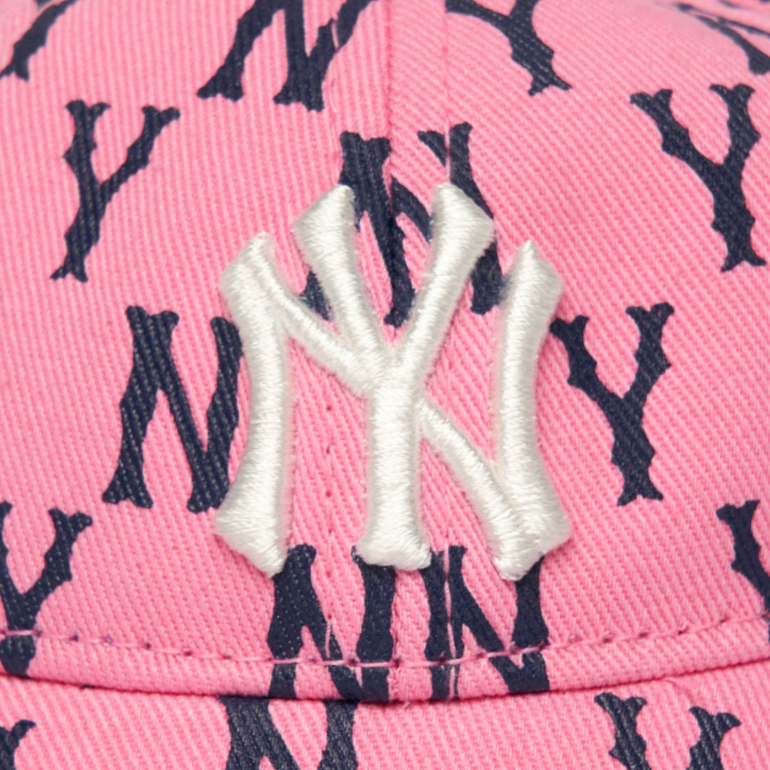 ※予約販売【MLB KOREA】MLB monogram cap（Pink）
