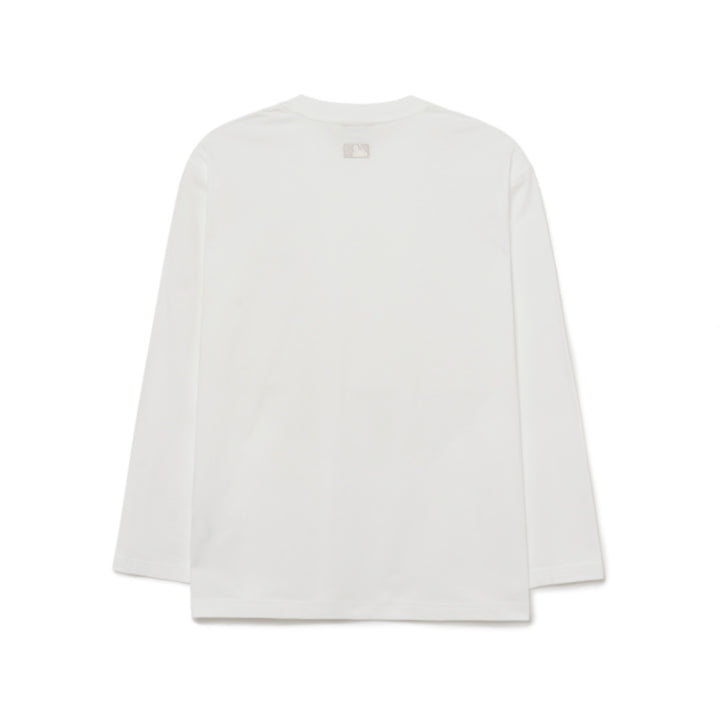 ※予約販売【MLB KOREA】basic small logo loosefit long t-shirt（White）人間用