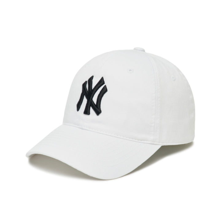 ※予約販売【MLB KOREA】N-COVER FIT slider cap NY（White）人間用