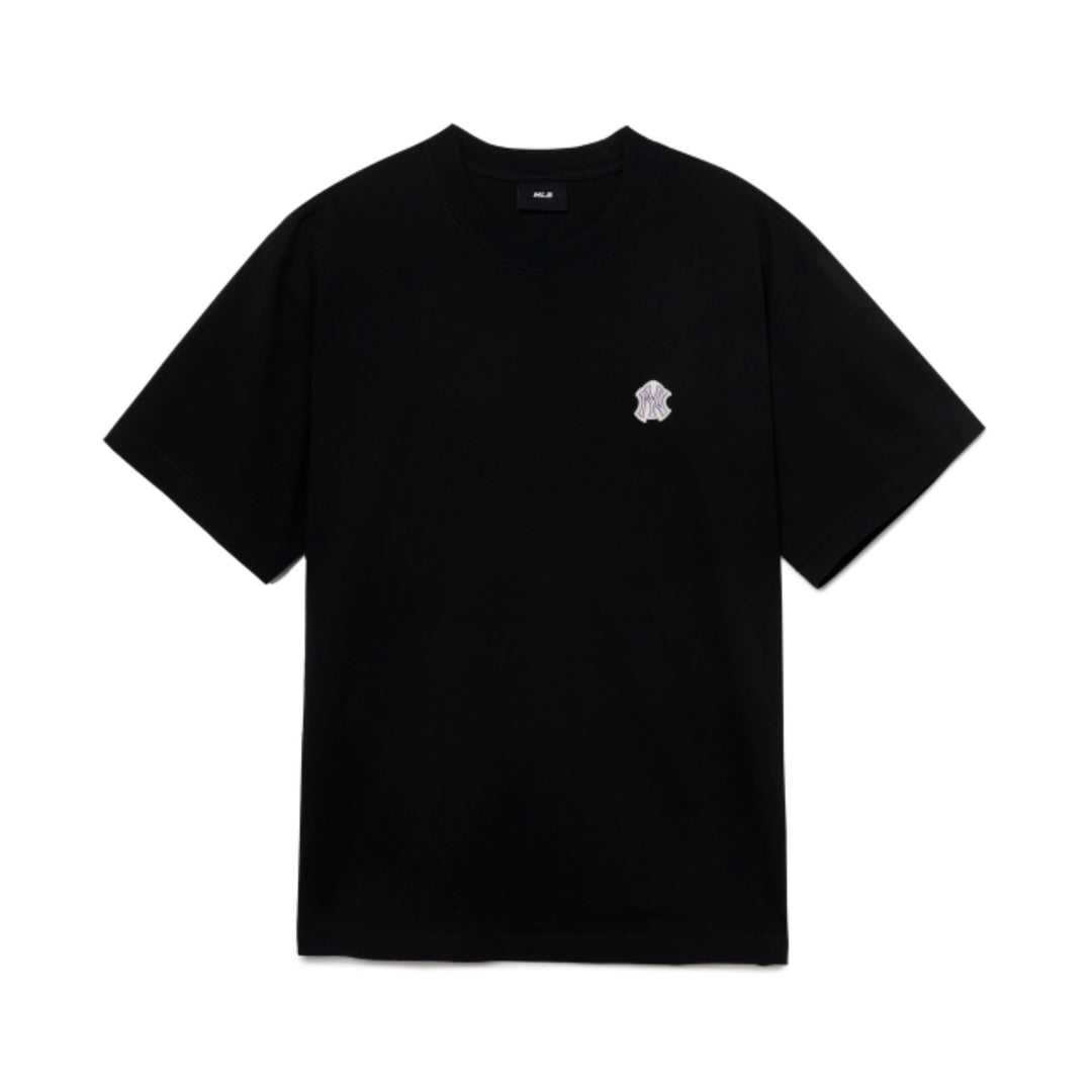 ※予約販売【MLB KOREA】basic small logo short t-shirt（Black）人間用