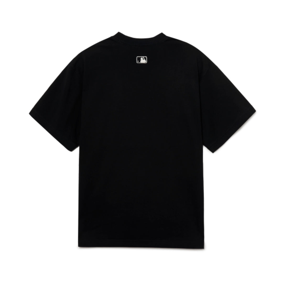 ※予約販売【MLB KOREA】basic small logo short t-shirt（Black）人間用