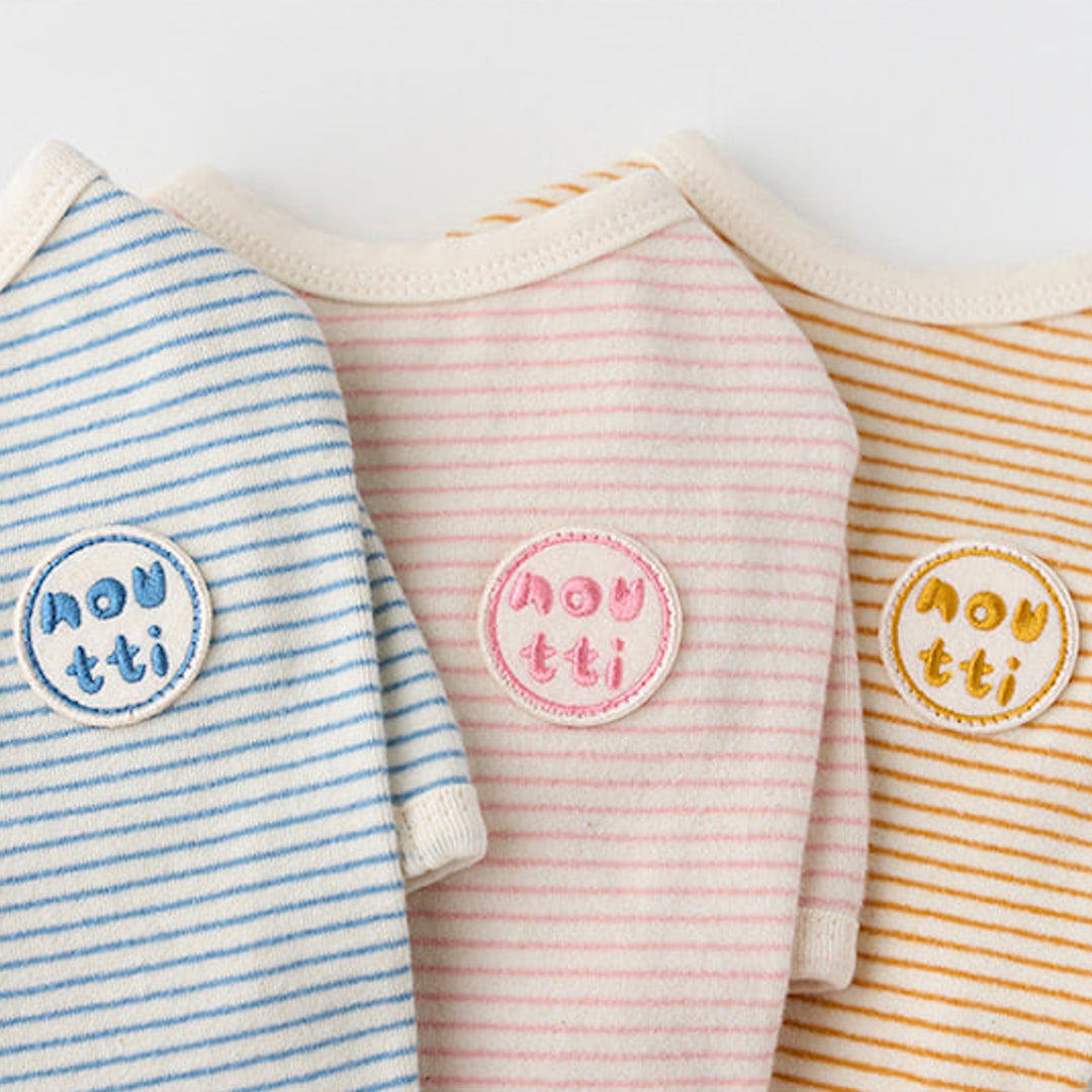 ※予約販売【noutti】Stripe Daily T-shirt（Pink）