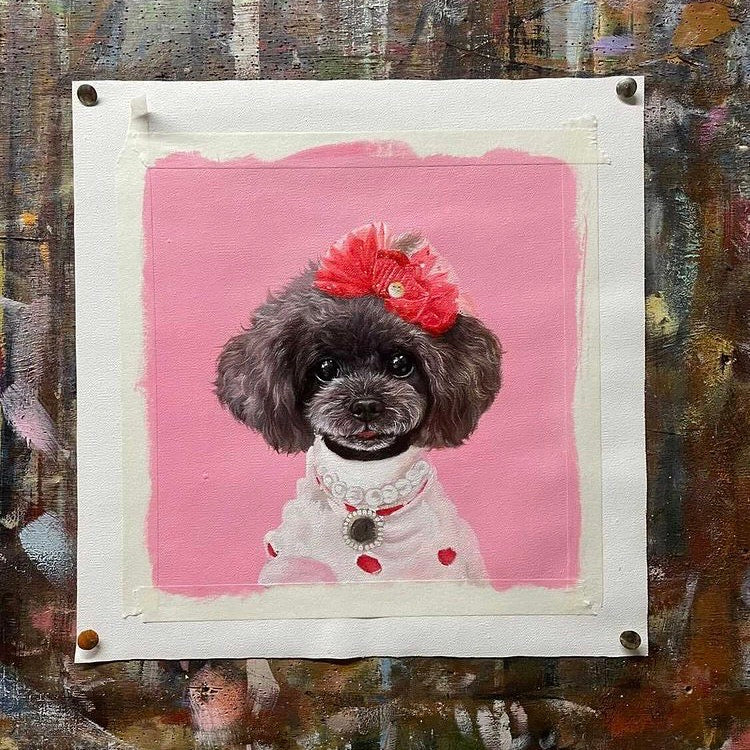 特注ペット油絵｜犬