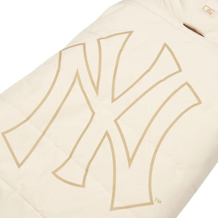 ※予約販売【MLB KOREA】MEGA LOGO DOWN jumper（Newyork Yankees - Ivory）