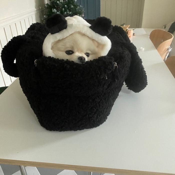 ※予約販売【Hi Yeboo】Fluffy Cushion Bag（Black）