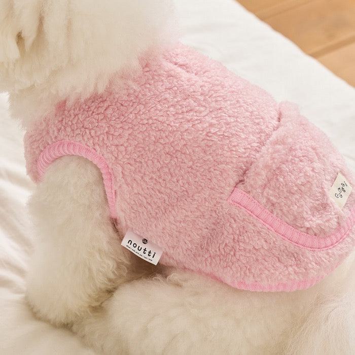 ※予約販売【noutti】Reversible bear vest（Pink）