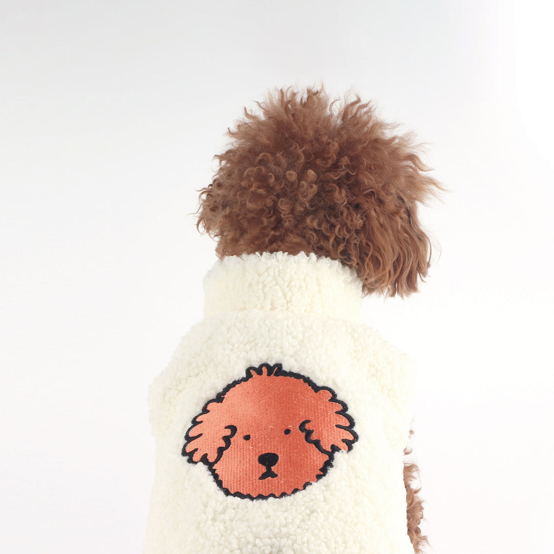 ※※予約販売【monchouchou】bubble dog jacket（ホワイト）