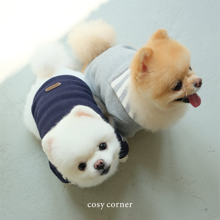 即納【cosy corner】Square Collar Cardigan（Navy）
