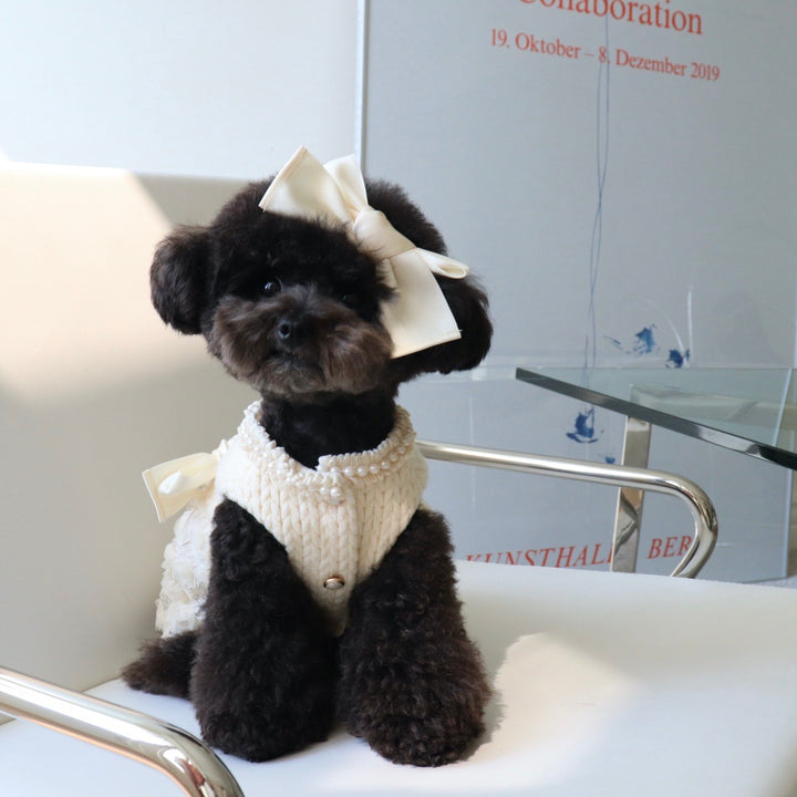 ※予約販売【Hi Yeboo】Pixie Knit Dress（Ivory）