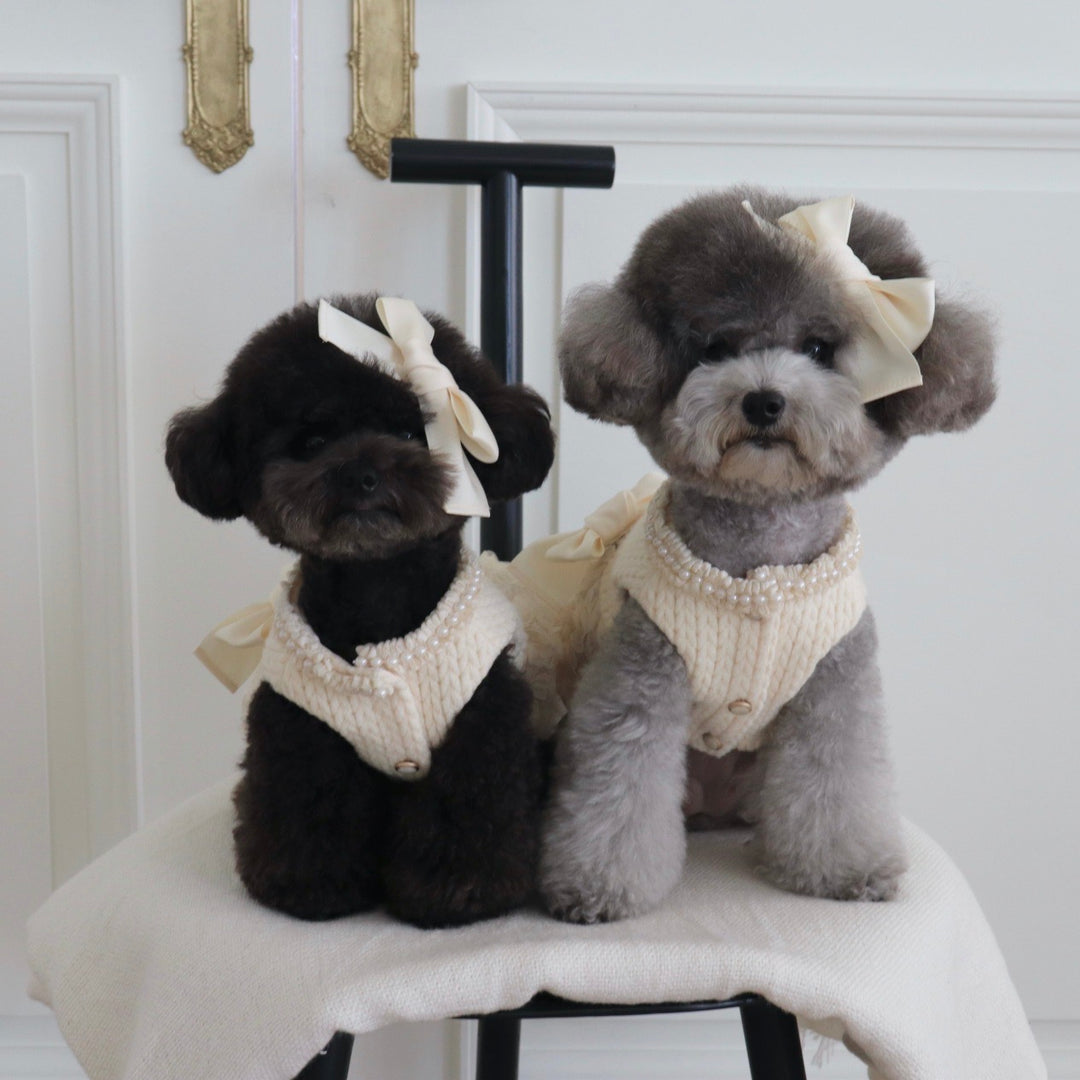 ※予約販売【Hi Yeboo】Pixie Knit Dress（Ivory）