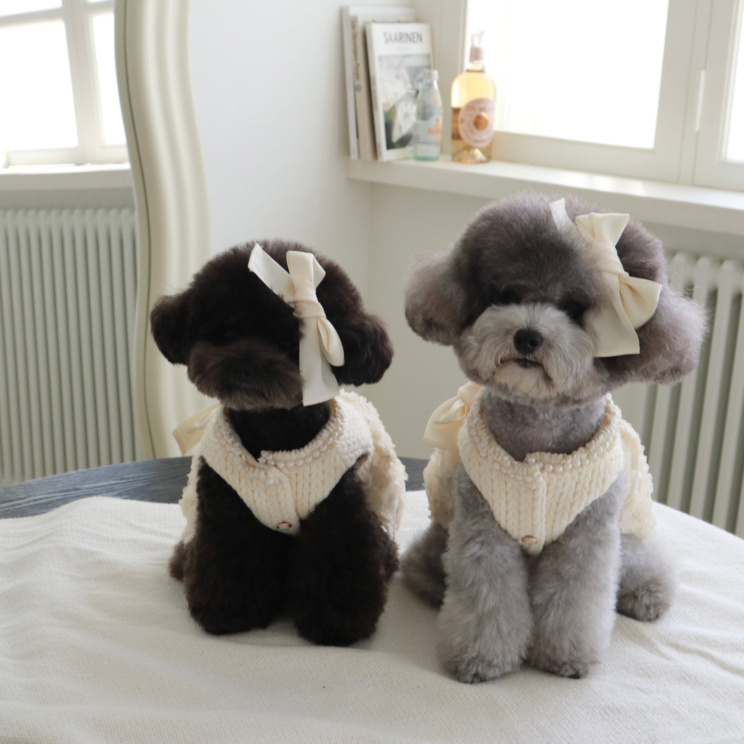 ※予約販売【Hi Yeboo】Pixie Knit Dress（Ivory）