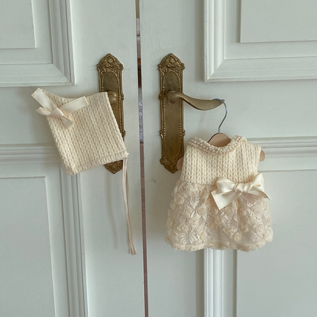 ※予約販売【Hi Yeboo】Pixie Knit Dress（Ivory）