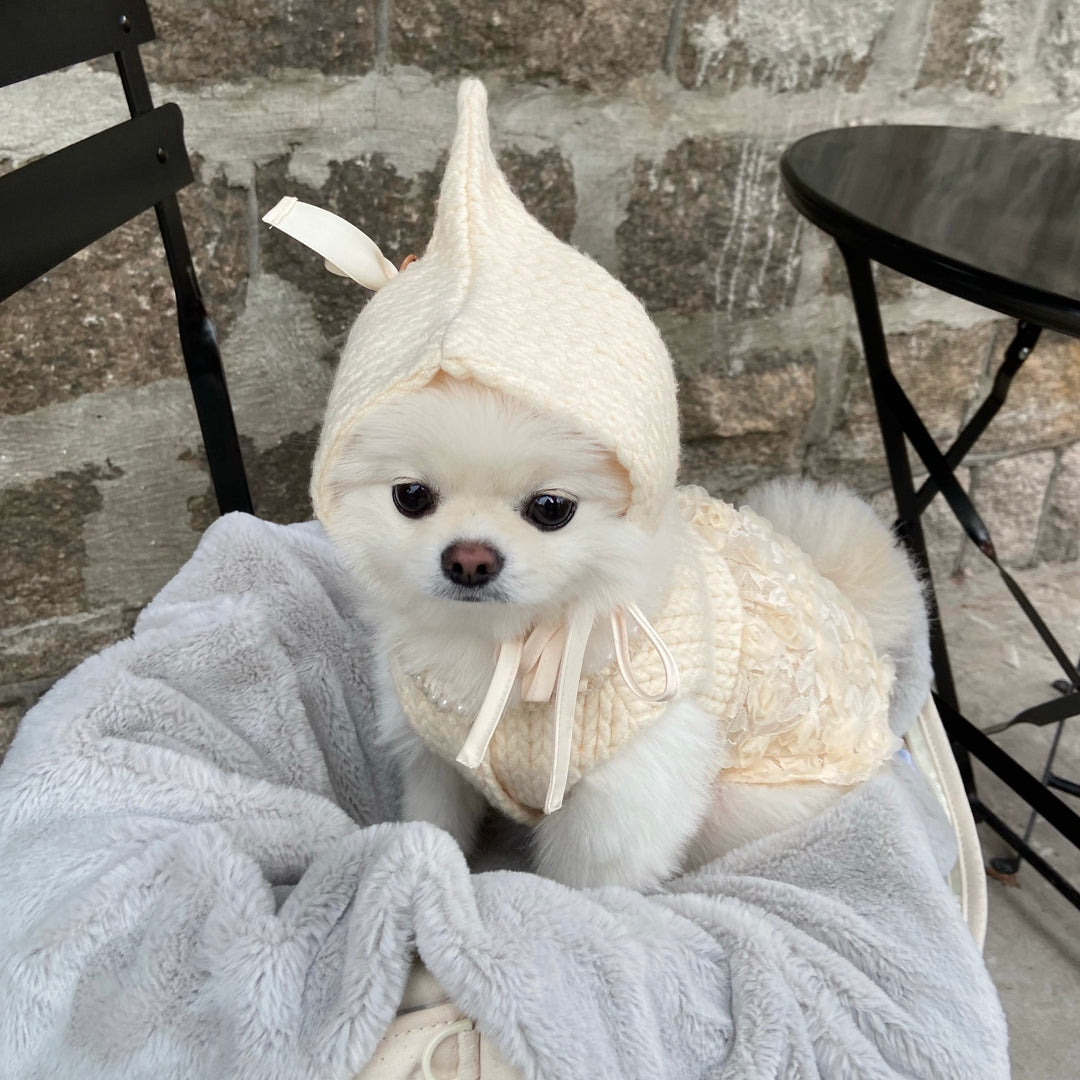 ※予約販売【Hi Yeboo】Pixie Knit Dress（Ivory）