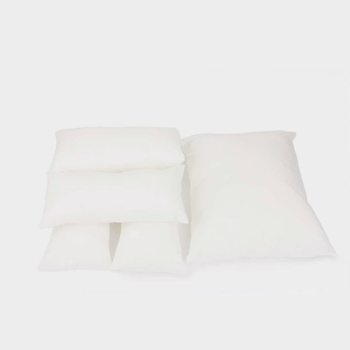 即納【monchouchou】Love Linen bicolor Cushion （ブルー/ベージュ）