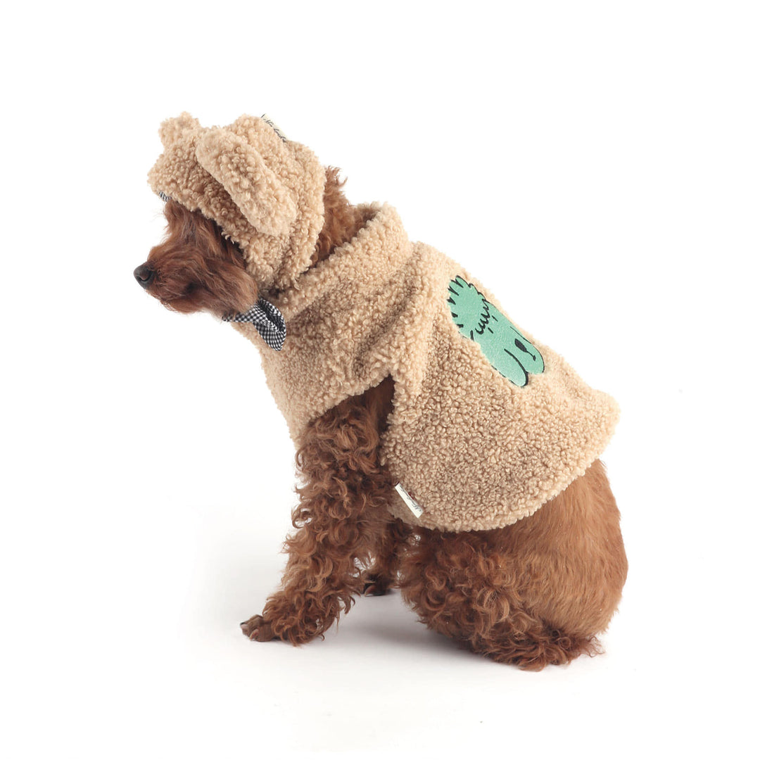 ※※予約販売【monchouchou】bubble dog jacket（ベージュ）