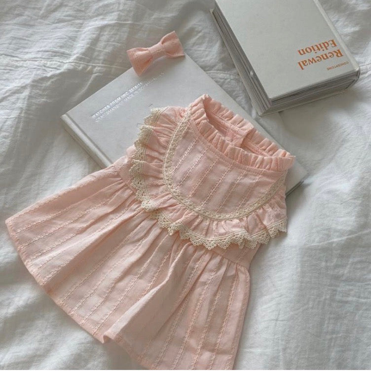 ※予約販売【Hi Yeboo】Ann Blouse (peach pink)