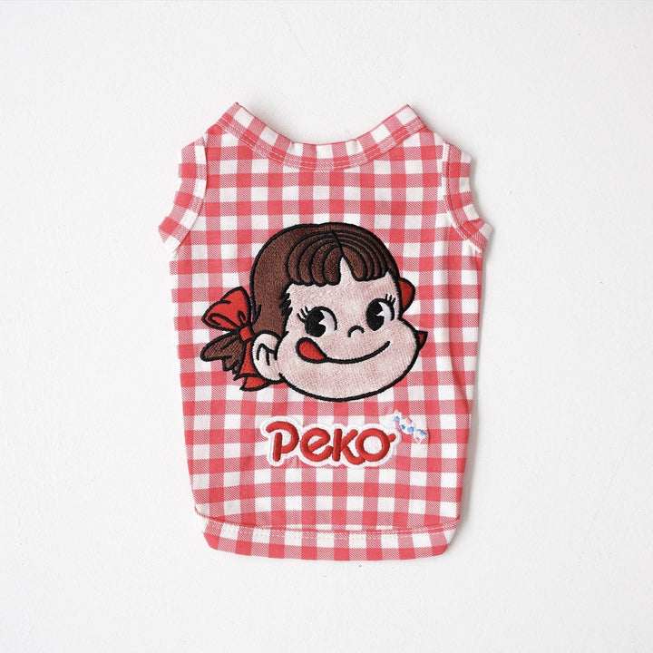 即納【DA】PEKO check sleeveless