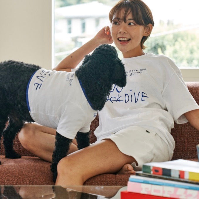 ※予約販売【munikund】Dog Dive T-shirt（for human）
