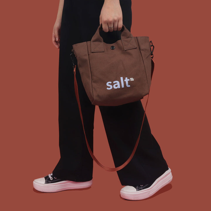 即納【monchouchou】COTTON MINI BAG（salt）