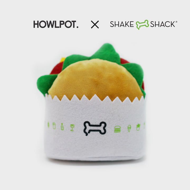 即納【HOWLPOT.】"SHAKE SHACK"×"HOWLPOT"ハンバーガーノーズワークトイ